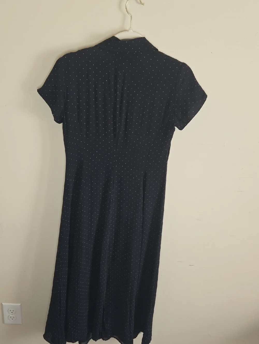 Ralph Lauren Silk Polka Dot Dress Midi Classic Preppy Petite 4P 90s Inspired - Picture 6 of 10